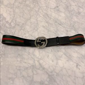 GUCCI Men’s Interlocking G Web Belt